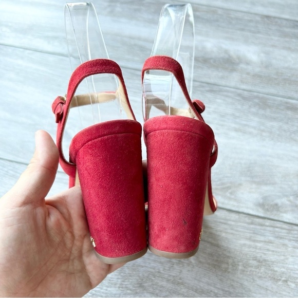 Michael KORS Francine Block Heel Strappy  Sandal in scarlet - Picture 6 of 15